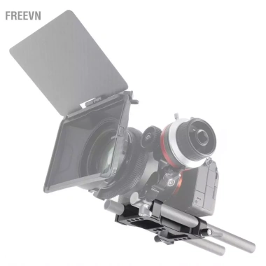 Freevn Tấm Đế Camera đa năng 15mm Ray và Kẹp Tod hợp kim nhôm, cổng giàn khoan DSLR, giá ưu đãi 812.900 VND