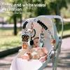 Freevn TUMAMA Baby Plush Arch Đồ chơi giác quan treo cho xe đẩy, ghế ô tô, tháo rời, hỗ trợ phát triển trí não 0 tháng 2