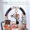 Freevn TUMAMA Baby Plush Arch Đồ chơi giác quan treo cho xe đẩy, ghế ô tô, tháo rời, hỗ trợ phát triển trí não 0 tháng 4