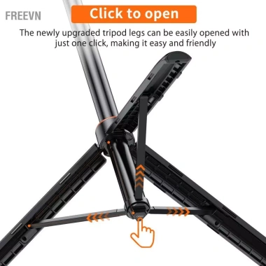 Freevn VRIG TP-21 Camera Thể Thao Gậy Selfie 54in Chân Đế 3 Chân Vít 1/4 inch Livestream Không Gương Lật Giá 649k