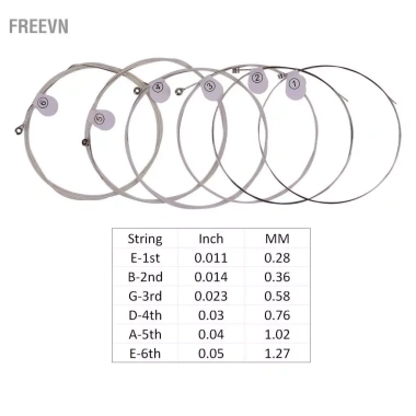 Freevn ZIKO DUS-012 Dây Đàn Guitar Acoustic Dân Gian Nhẹ 6 Bộ Hợp Kim Lục Giác Mạ Bạc Chống Ăn Mòn - Giá 146.300₫
