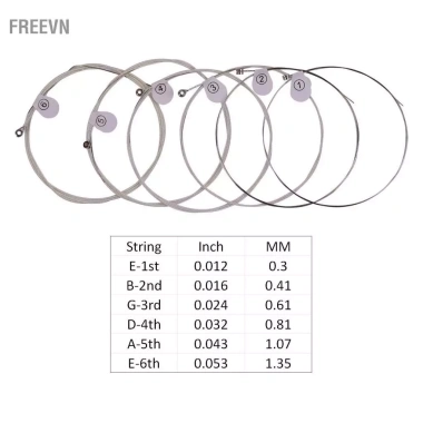 Freevn ZIKO DUS-012 Dây Đàn Guitar Acoustic Dân Gian Nhẹ 6 Bộ Hợp Kim Lục Giác Mạ Bạc Chống Ăn Mòn - Giá 146.300₫