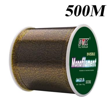 FTK Dây câu nylon monofilament đốm vàng 100m 300m 500m, giá ưu đãi 47.577 VND
