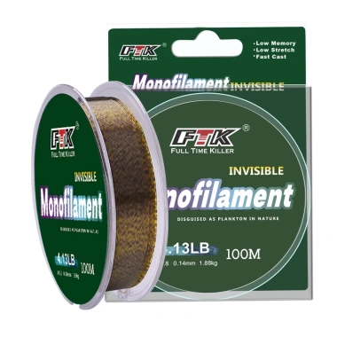 FTK Dây câu nylon monofilament đốm vàng 100m 300m 500m, giá ưu đãi 47.577 VND 8 FTK Dây câu nylon monofilament đốm vàng 100m 300m 500m, giá ưu đãi 47.577 VND 8