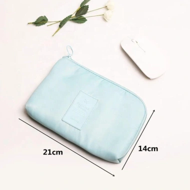Fudeshe Đựng Cáp Du Lịch Di Động Chống Nước USB, Túi Dây Kéo Nhỏ, Sạc Đa Chức Năng