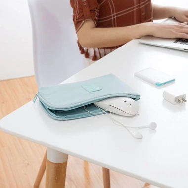 Fudeshe Đựng Cáp Du Lịch Di Động Chống Nước USB, Túi Dây Kéo Nhỏ, Sạc Đa Chức Năng