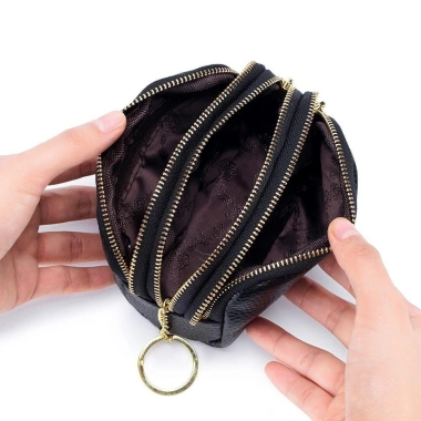 Fudeshe Ví Nữ Da Thật Chính Hãng - Túi Đựng Tiền Nhỏ Khóa Thẻ Đồng Xu, Thời Trang, Giá Giảm 108.324 VND
