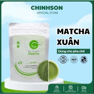 Fuji Matcha CHINHSON 100g/500g - Bột Trà Xanh Chất, Cho Đồ Uống & Làm Bánh, 180.000 VND