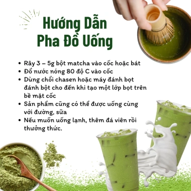Fuji Matcha CHINHSON 100g/500g - Bột Trà Xanh Chất, Cho Đồ Uống & Làm Bánh, 180.000 VND
