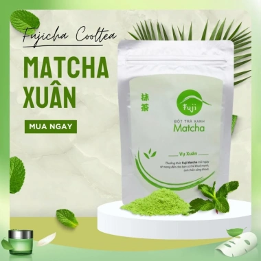 Fuji Matcha Xuân CHINHSON 50g/100g Bột Trà Xanh Nguyên Chất Pha Đồ Uống Làm Bánh 100k