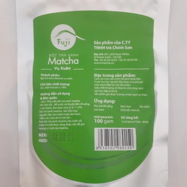 Fuji Matcha Xuân CHINHSON 50g/100g Bột Trà Xanh Nguyên Chất Pha Đồ Uống Làm Bánh 100k
