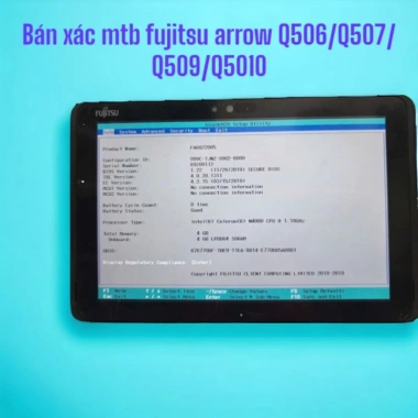 Fujitsu Arrows TAP Q506/Q507/Q509/Q510 - Không pin, không SSD eMMC, chỉ 590k