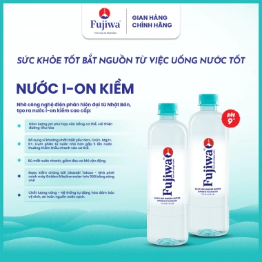 Fujiwa Nước Ion Kiềm 450ml Cân bằng pH tự nhiên, bù khoáng, thanh lọc, giá giảm 118.800₫ 4