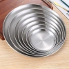 FULEWOTO Đĩa Thép Không Gỉ Nông 14‑26cm – Phụ Kiện Nhà Bếp, Đĩa Ăn, Khay Đựng, Bánh Trái Cây, Bít Tết – 49.060₫ 2