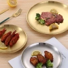 FULEWOTO Đĩa Thép Không Gỉ Nông 14‑26cm – Phụ Kiện Nhà Bếp, Đĩa Ăn, Khay Đựng, Bánh Trái Cây, Bít Tết – 49.060₫ 8