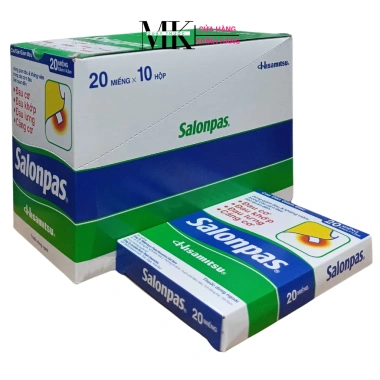 Full Box 200 miếng Salonpas Hisamitsu giảm đau vai, lưng, cơ, giá chỉ 75.000₫