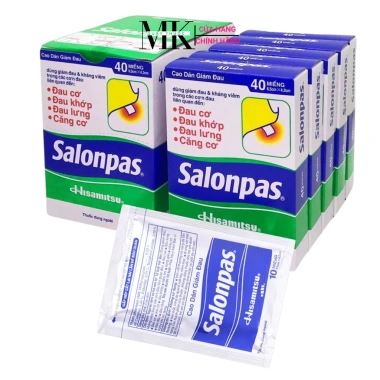 Full Box 200 miếng Salonpas Hisamitsu giảm đau vai, lưng, cơ, giá chỉ 75.000₫