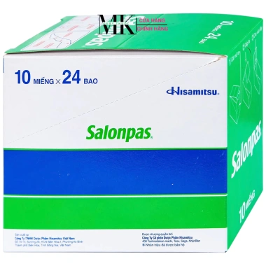 Full Box 200 miếng Salonpas Hisamitsu giảm đau vai, lưng, cơ, giá chỉ 75.000₫