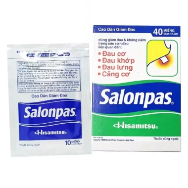 Full Box 200 miếng Salonpas Hisamitsu giảm đau vai, lưng, cơ, giá chỉ 75.000₫