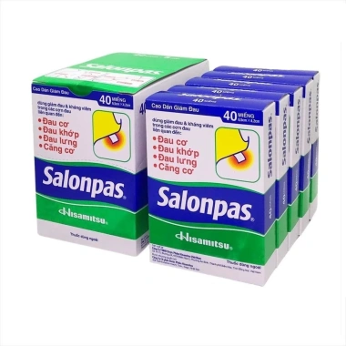 Full Box 200 miếng Salonpas Hisamitsu giảm đau vai, lưng, cơ, giá chỉ 75.000₫