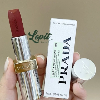 Full Box Son Thỏi Prada Monochrome Soft Matte + Hyper Matte - Dưỡng ẩm, Giá 1.030.000₫