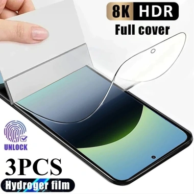 Full Cover Hydrogel 3 chiếc Chống Ánh Sáng Xanh cho Redmi Note 14S/14 Pro 4G-5G - Phim Mềm Bảo Vệ Màn Hình Trong Suốt