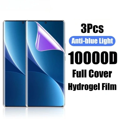 Full Cover Hydrogel 3 chiếc Chống Ánh Sáng Xanh cho Redmi Note 14S/14 Pro 4G-5G - Phim Mềm Bảo Vệ Màn Hình Trong Suốt