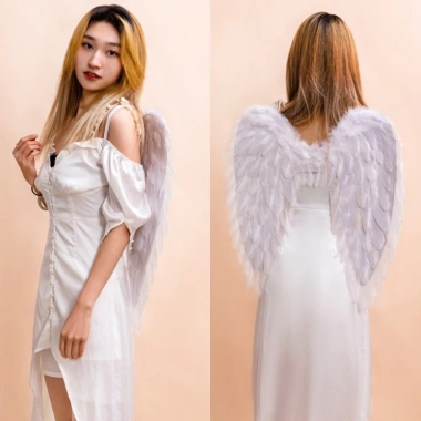 Full Set Cosplay Cánh Thiên Thần Trắng - Nhiều Màu, Dùng Cho Bé & Người Lớn, 40K 2