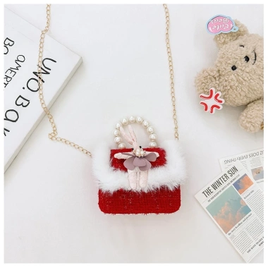 Fullbaby T03 Túi đeo chéo bé - Tết Đỏ sang chảnh, quai ngọc, đựng lì xì, 105.000 VND 3