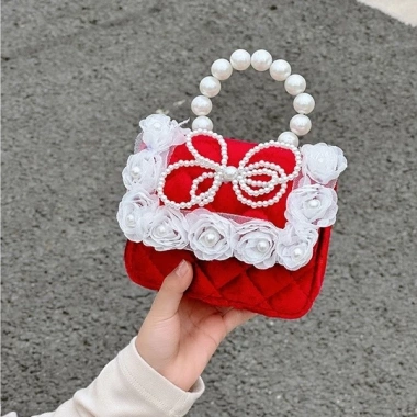 Fullbaby T03 Túi đeo chéo bé - Tết Đỏ sang chảnh, quai ngọc, đựng lì xì, 105.000 VND 8
