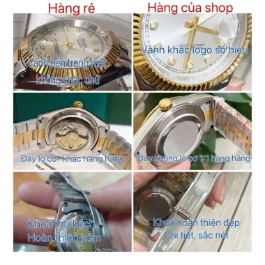 Fullbox Đồng Hồ Cơ Nam 38/41mm Rolex Dayjust Máy Cơ Nhật Bảo Hành 2 Năm 2.5 Tr 4