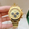 Fullbox Đồng hồ Nam Rolex Automatic 3 nút mặt vàng dây thép 40mm - Giá 2.539.285 VND