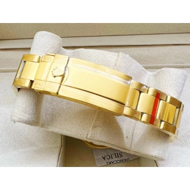Fullbox Đồng hồ Nam Rolex Automatic 3 nút mặt vàng dây thép 40mm - Giá 2.539.285 VND 7