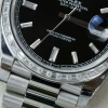 Fullbox Đồng hồ nam Rolex Day-Date trắng mặt đen đính đá máy cơ Thuỵ Sỹ bảo hành 5 năm 4