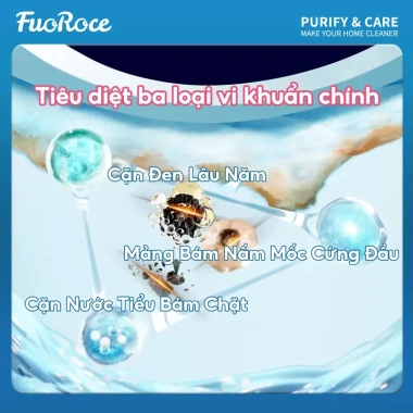 Fuoroce Nước Tẩy Bồn Cầu Không Cần Chà - Kiềm, Loại Bỏ 99.9% Vi Khuẩn, 59.000 VND 3 Fuoroce Nước Tẩy Bồn Cầu Không Cần Chà - Kiềm, Loại Bỏ 99.9% Vi Khuẩn, 59.000 VND 3