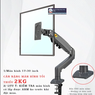 G45 F80 Giá Treo Màn Hình 22-40 inch, Xoay 360 độ, Tay Treo - Giá Ưu Đãi 365k
