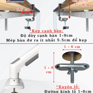 G45 F80 Giá Treo Màn Hình 22-40 inch, Xoay 360 độ, Tay Treo - Giá Ưu Đãi 365k