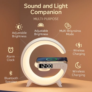 G63 Loa Bluetooth Mini – Sạc Không Dây, Đèn Đồng Hồ, Báo Thức, Giá 137.177đ 6