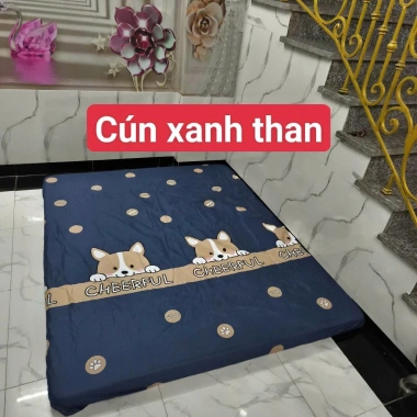 Ga Chống Thấm Cotton Cao Cấp - Đệm 2-10cm, Đủ Size Giường, Giá 85.360 VND 17