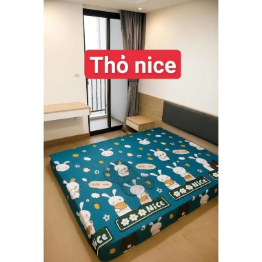 Ga Chống Thấm Cotton Cao Cấp Doremon Xanh Nhạt Bọc Đệm 2‑10cm Giá 73.306₫ 4