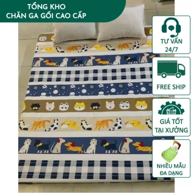 Ga chống thấm cotton cao cấp mẫu gấu dâu - Không kèm vỏ gối, 103.600 VND Ga chống thấm cotton cao cấp mẫu gấu dâu - Không kèm vỏ gối, 103.600 VND