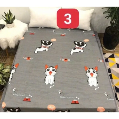 Ga chống thấm cotton cao cấp mẫu gấu dâu - Không kèm vỏ gối, 103.600 VND 2 Ga chống thấm cotton cao cấp mẫu gấu dâu - Không kèm vỏ gối, 103.600 VND 2
