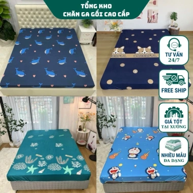 Ga chống thấm cotton Hàn Quốc, nằm trực tiếp thay ga giường, không nóng - Giá 60.000đ Ga chống thấm cotton Hàn Quốc, nằm trực tiếp thay ga giường, không nóng - Giá 60.000đ