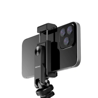 Gá kẹp điện thoại Hepail 1 gắn tripod, thanh trượt quay video máy ảnh - 155.000đ
