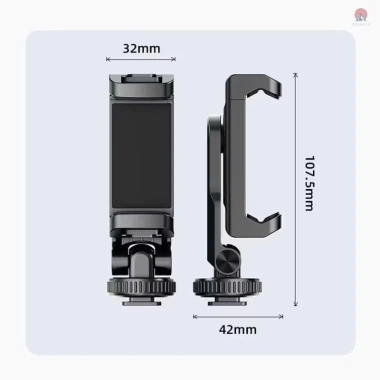 Gá Kẹp Điện Thoại Hepail 360 Xoay Đa Dụng - Phone, Máy Ảnh, Tripod 130k