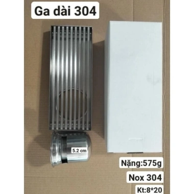 Ga thoát sàn dài 20-30cm inox 304 cao cấp, chống hôi, ngăn mùi, chống côn trùng - Giá ưu đãi 290.000₫