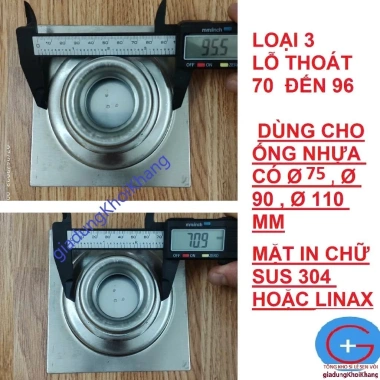 Ga thoát sàn inox 100% chống hôi mùi - Phễu thoát sàn bền, giá chỉ 49.000₫