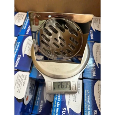 Ga Thoát Sàn Inox 304 Chống Mùi Mặt 12x12cm Lắp Ống 90-76 Giá ưu đãi 75.000 VND