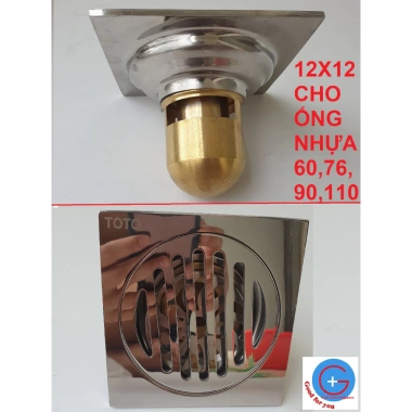 Ga Thoát Sàn inox 304 đuôi đồng TO DÀY – Phễu chống mùi hôi, giá chỉ 220.000₫