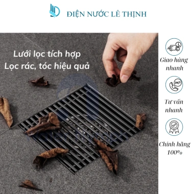 Ga thoát sàn inox 304 nhà tắm - Chống bốc mùi, chống côn trùng, giá 190.000₫